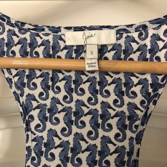 Joie 100% silk Seahorse tank top - Picture 2 of 2